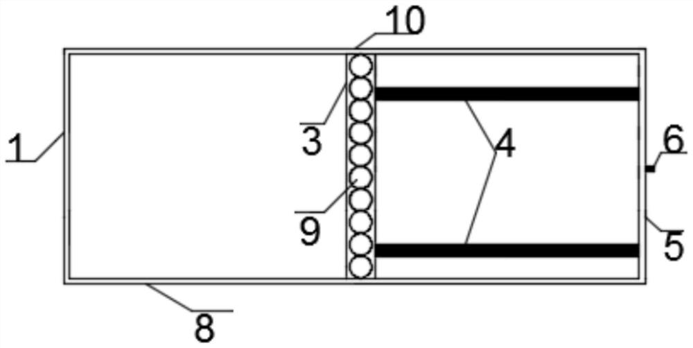 Model test device and test method for soil reinforcement at the bottom of rectangular foundation pit in soft soil area