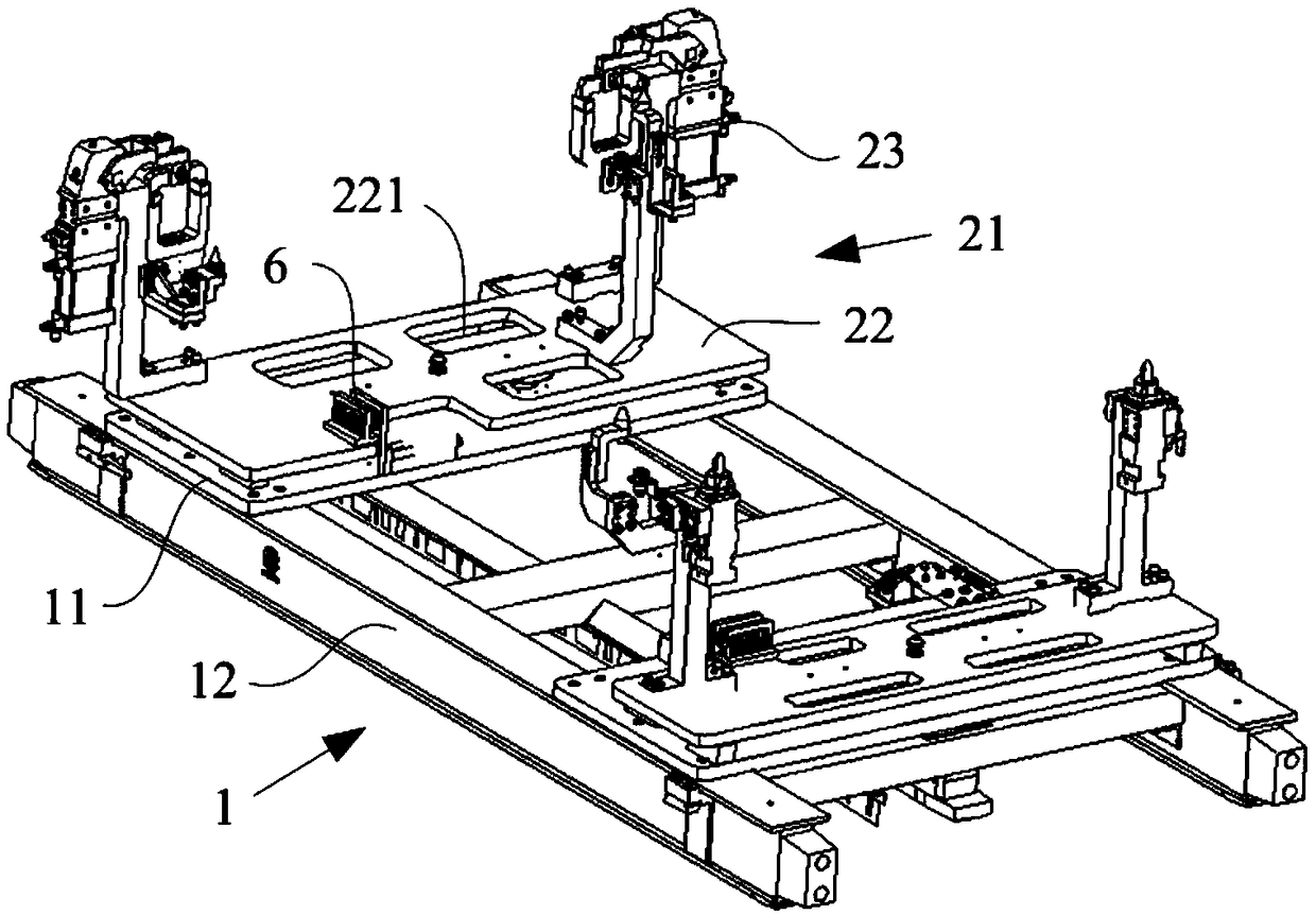 Welding trolley and clamp switching system