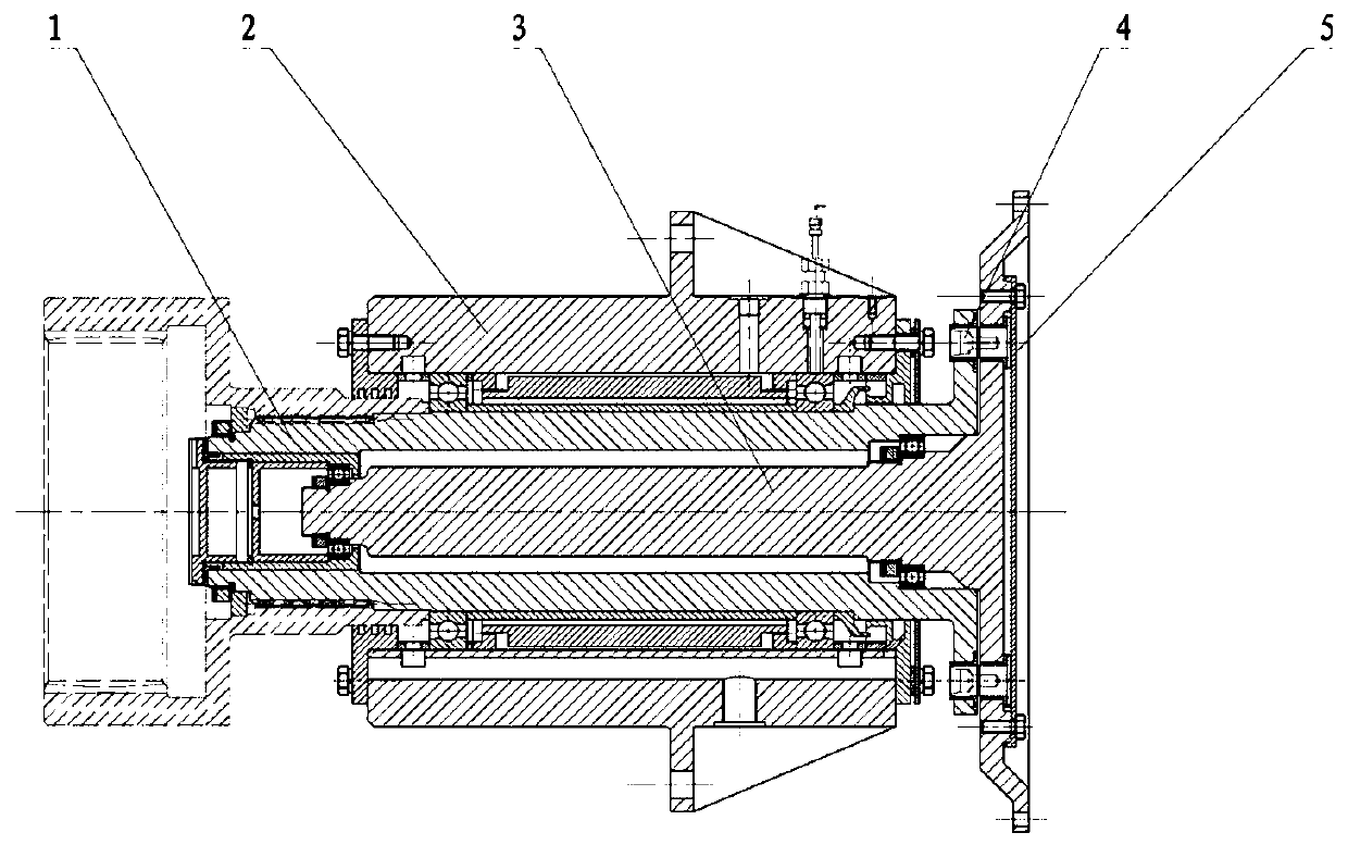 Adjustable over-torque protection structure for high-speed heavy-load shaft system