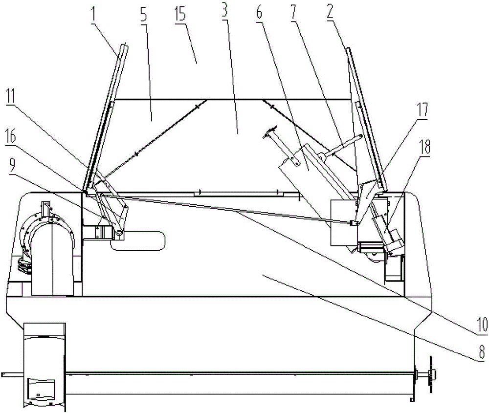 Open-close type grain tank