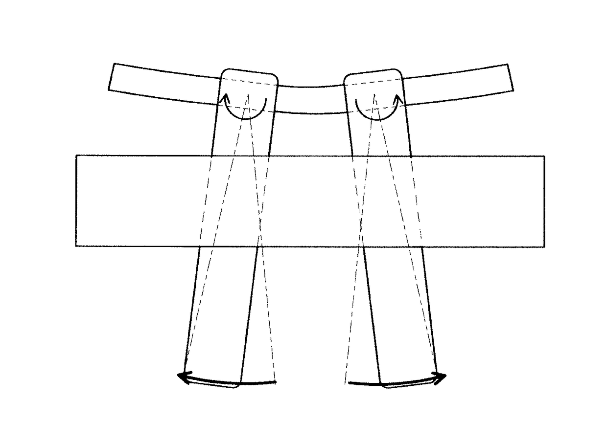 System, including a bending bar and a bending cage, for bending a plate in a plane of the plate