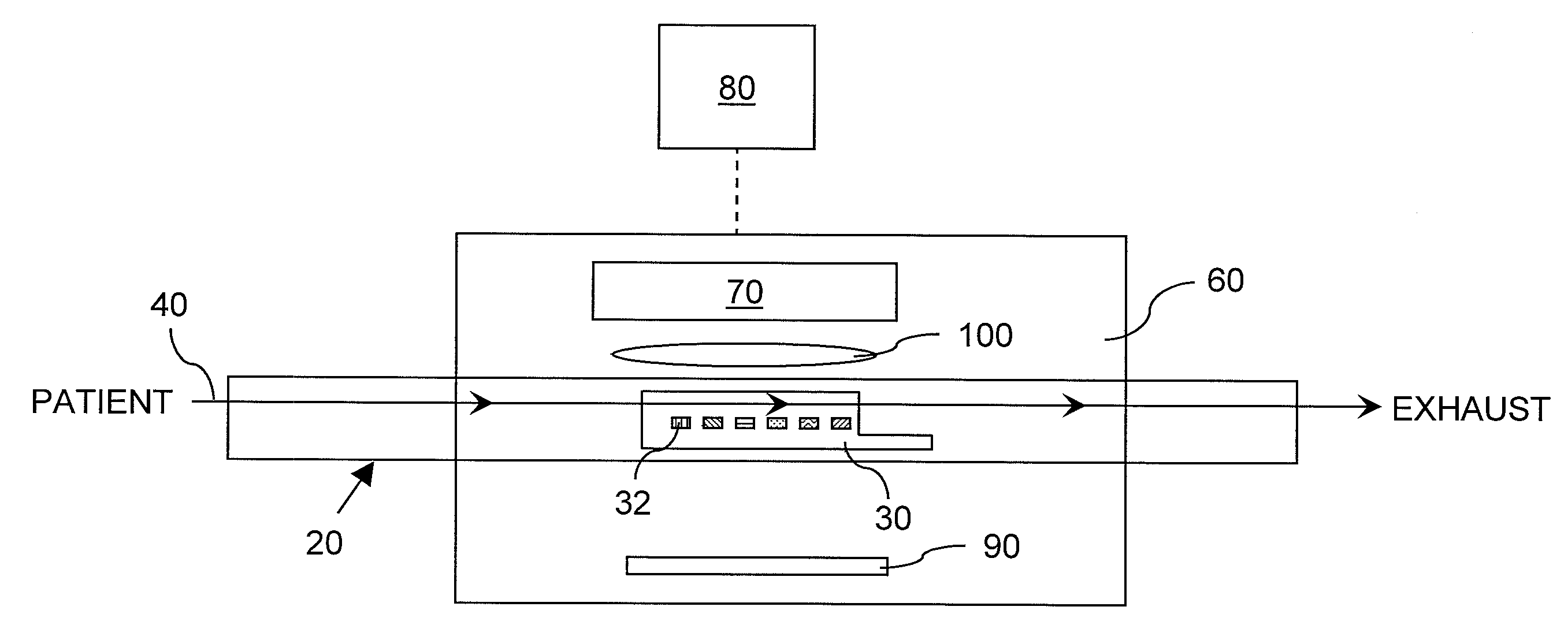 Apparatus and method for detecting lung cancer using exhaled breath