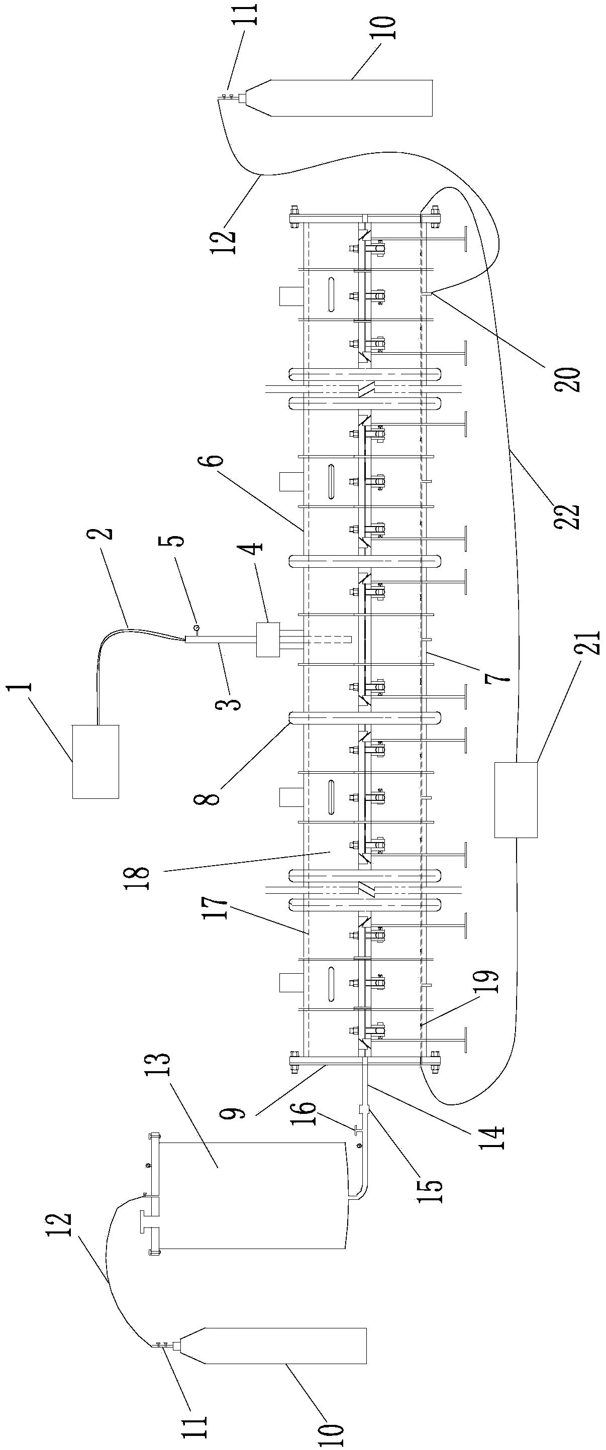 Unconsolidated formation grouting experimental device
