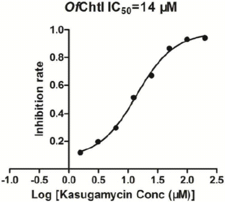 Application of kasugamycin and derivatives thereof as chitinase inhibitor