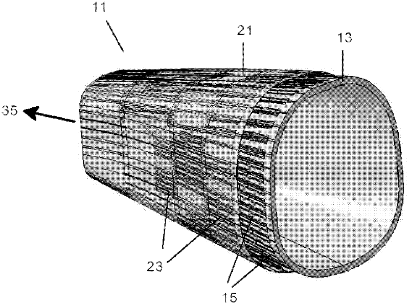 Closed structure consisting of composite material