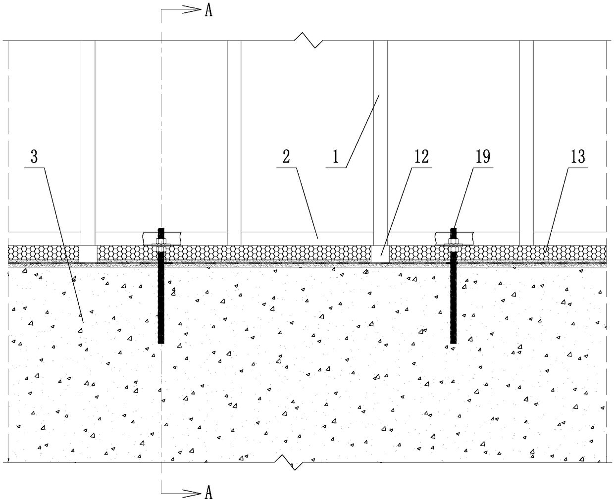 Steel keel building wall and foundation heat insulation bridge structure and construction method