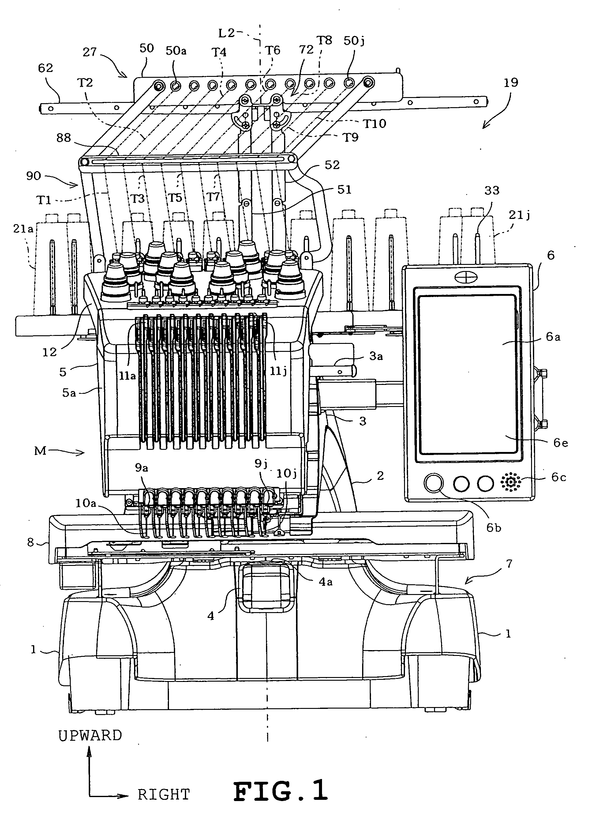 Spool holder and sewing machine provided therewith