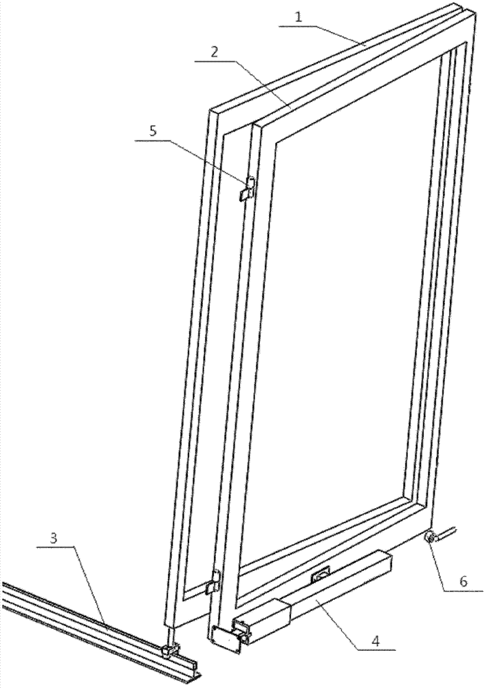 Electrical rail folding door
