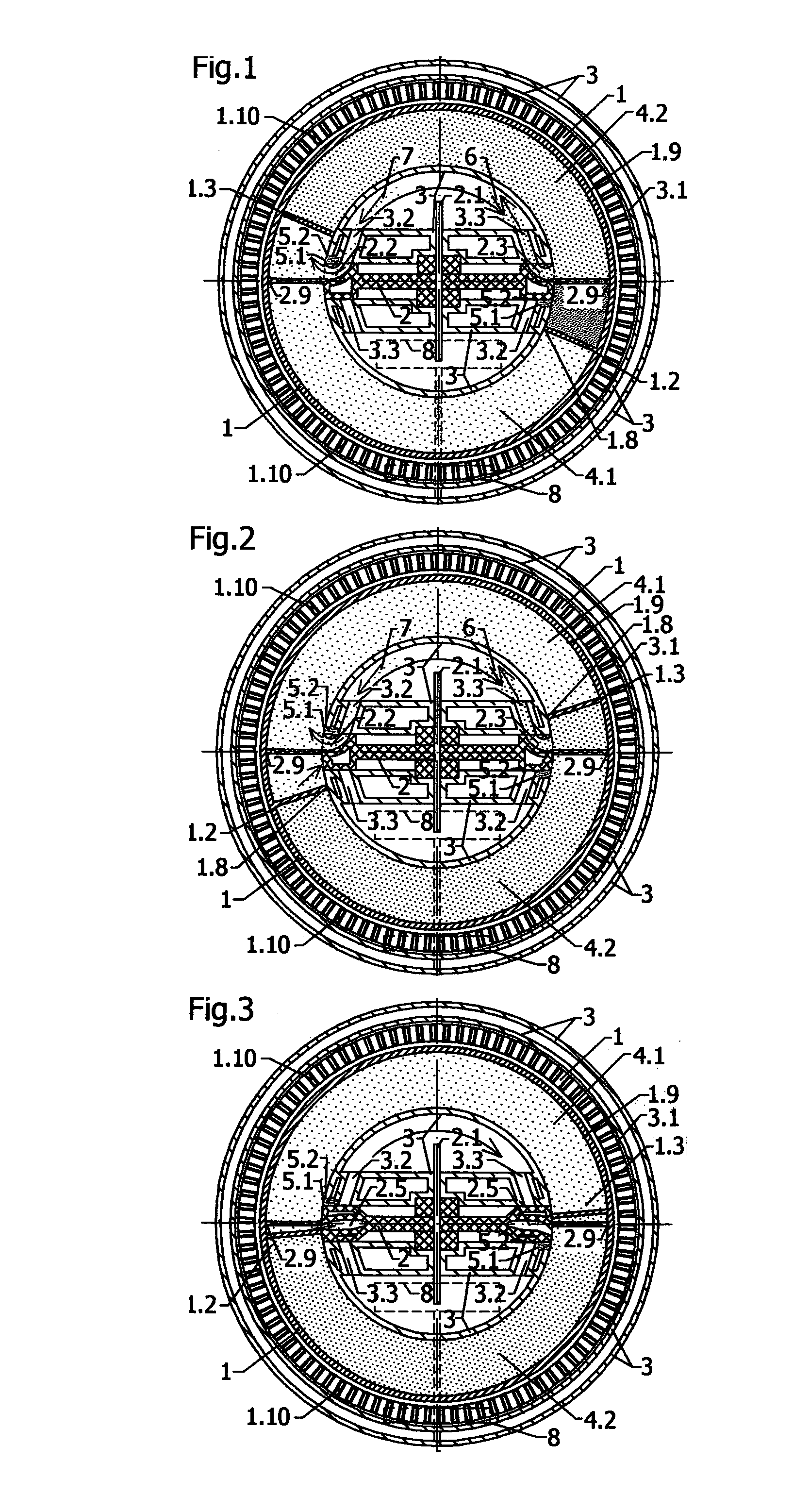 Rotary internal combustion engine with annular chamber