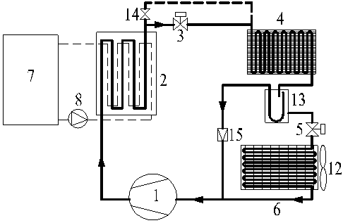 System and method for preventing air source heat pump water heater from frosting by using solid dehumidification