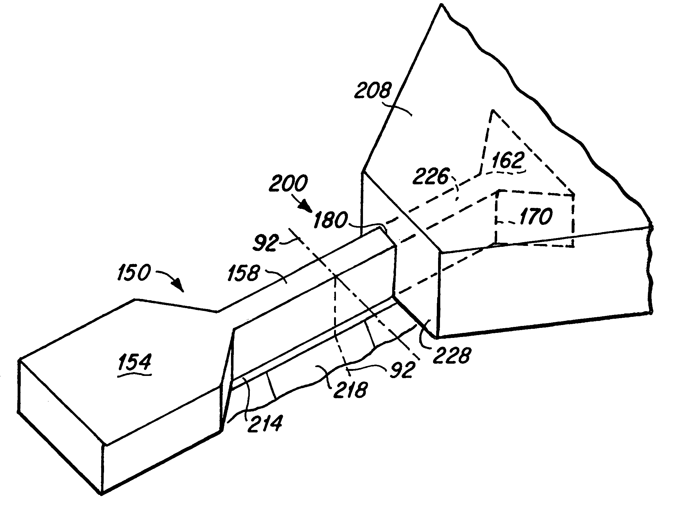 Magnetic head having magnetic pole with lengthened neck pole tip and coplanar yoke, and method of fabrication thereof