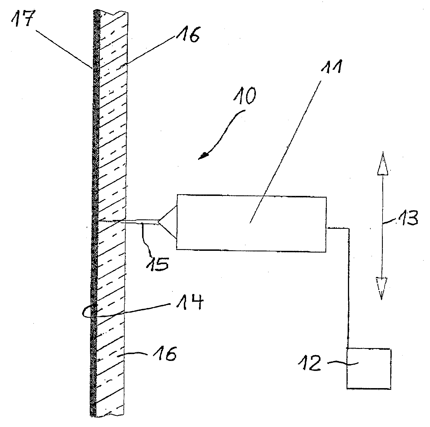Method for generating color information, such as motifs, on a substrate made of glass in particular
