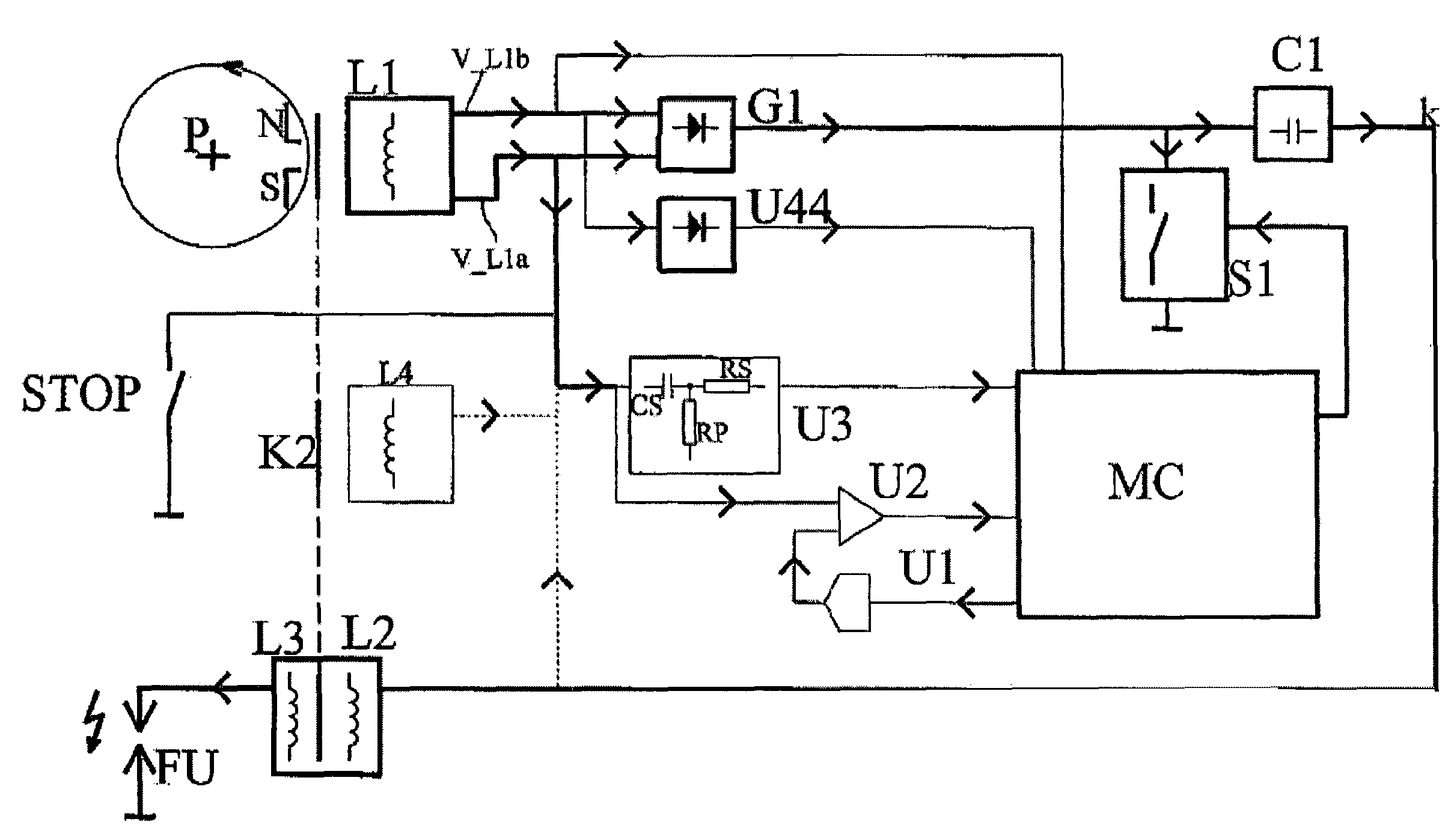 Ignition method with stop switch for internal-combustion engines