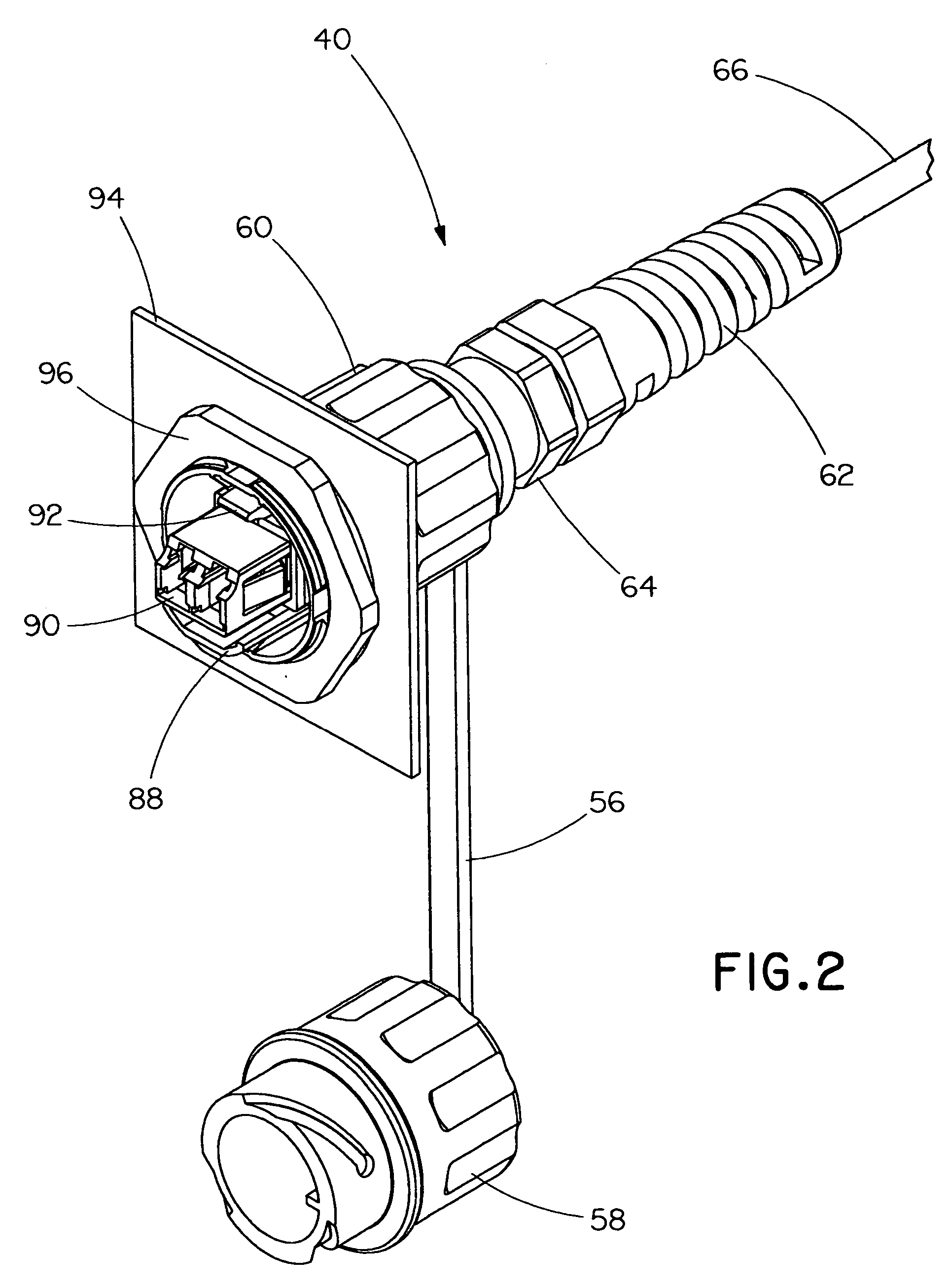 Fiber optic industrial connector