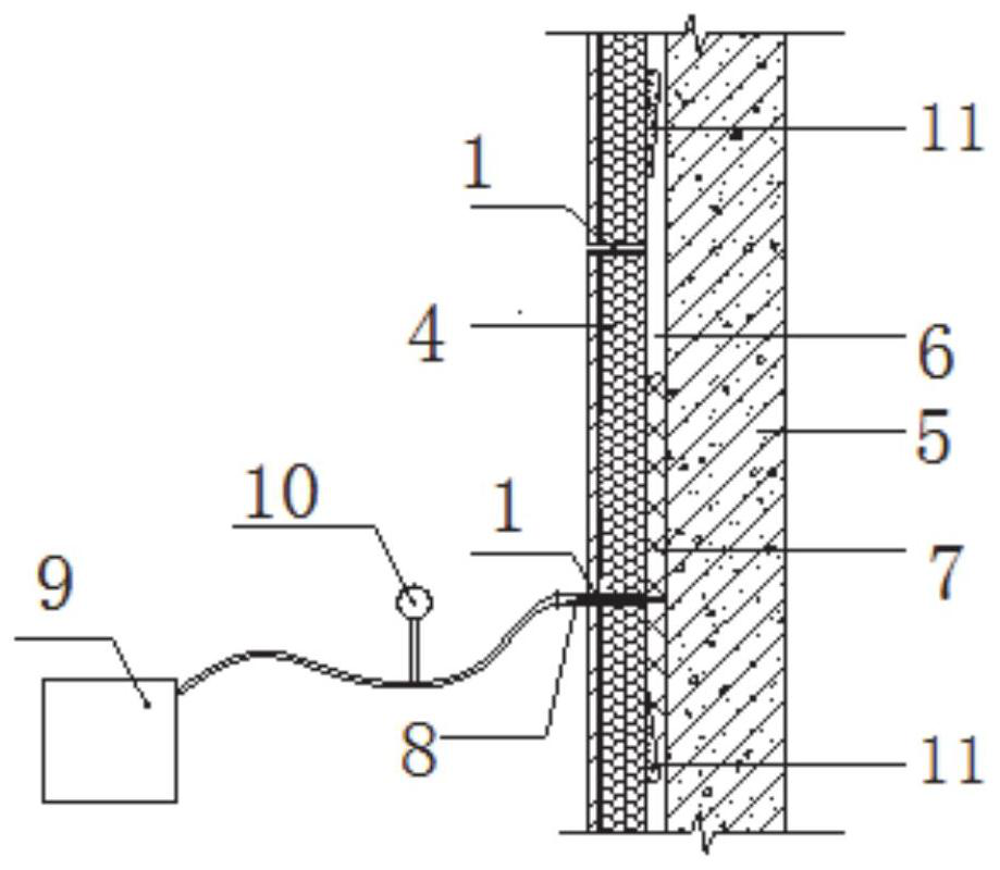 Method for reinforcing thermal insulation layer of outer wall of existing building