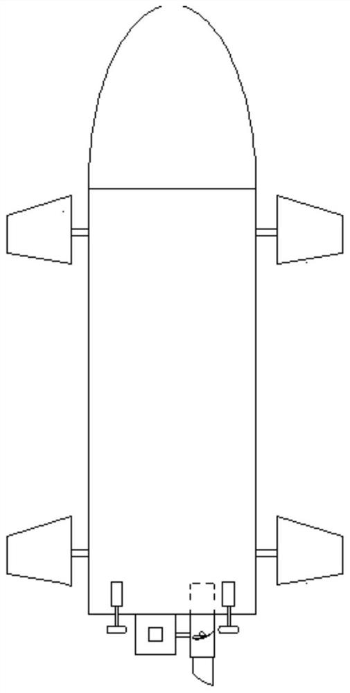 A hydroelectric power generation device for underwater unmanned vehicles