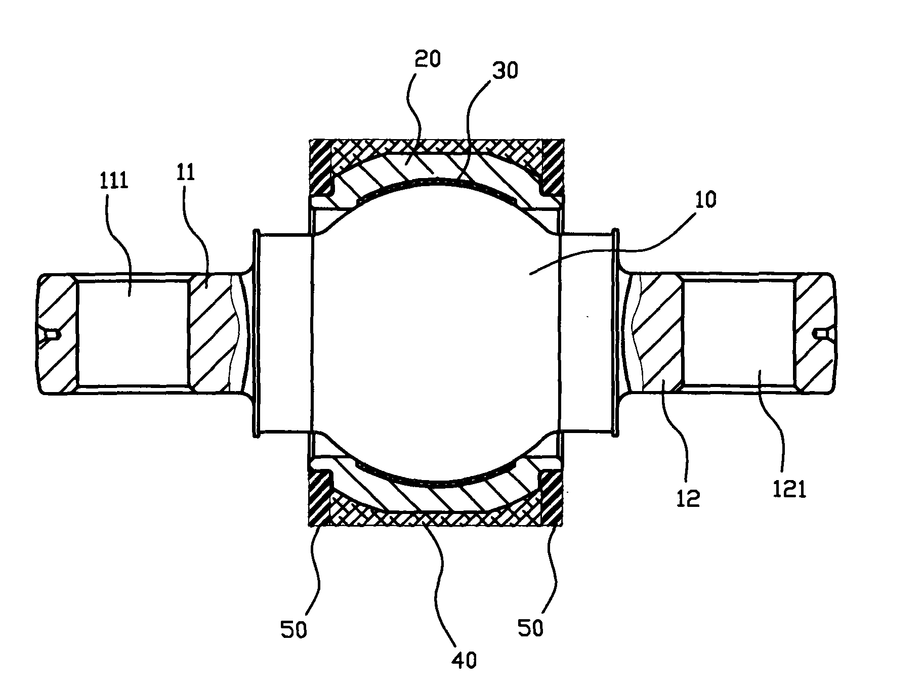 Self-lubricating plain radial bearing and manufacturing method thereof