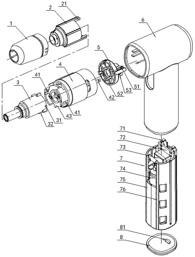 Handheld household electric tool