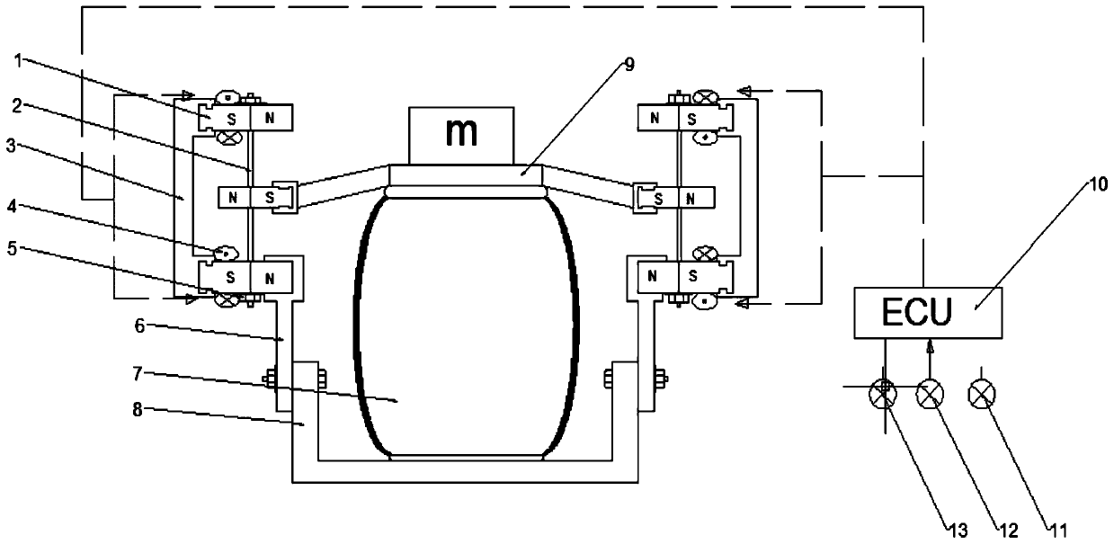 Quasi-zero stiffness vibration isolator based on magnetic attraction component and vehicle