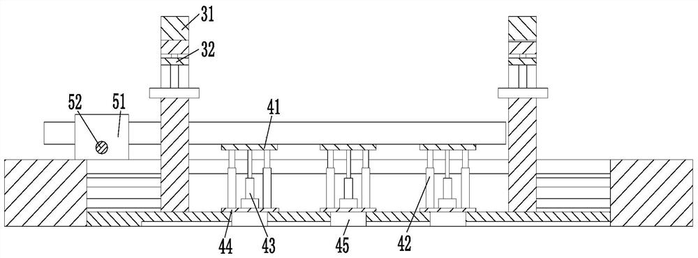 A fixed fixture for simultaneous cutting of multiple rectangular steel pipes