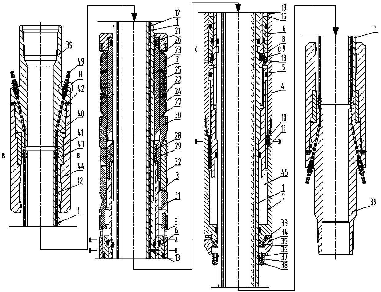 Hydraulic control static setting through pipeline packer