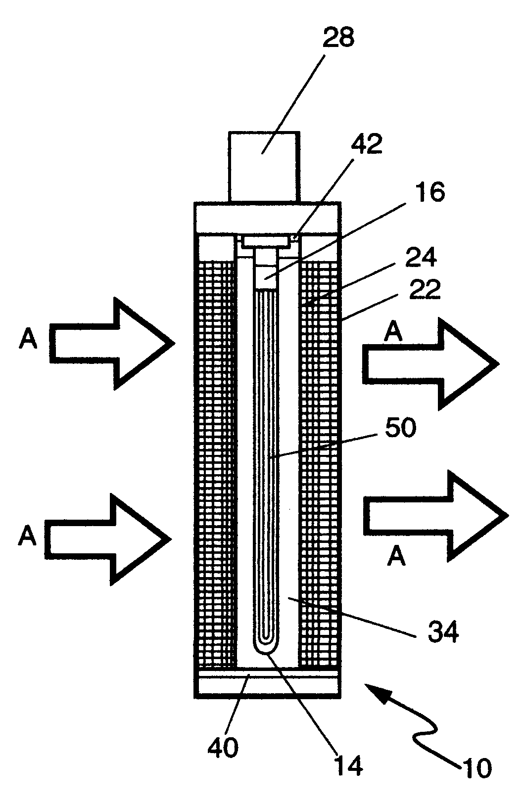 Air actinism chamber apparatus and method
