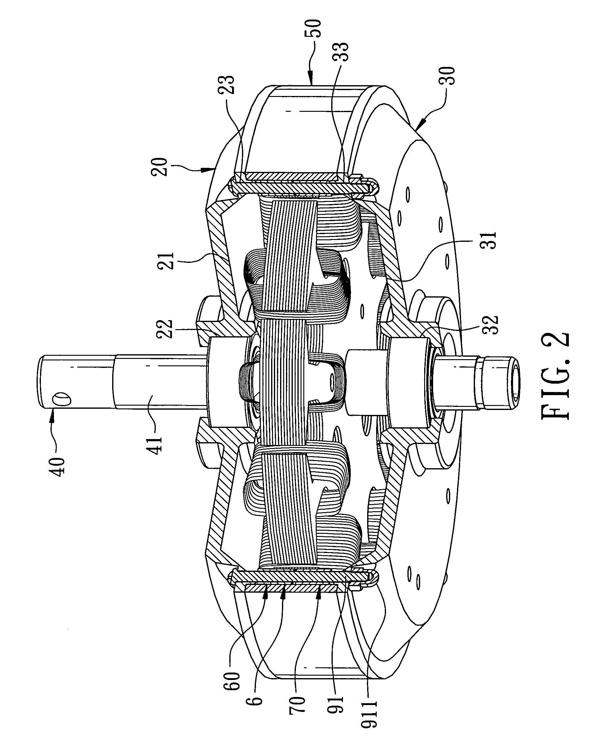 Motor magnet fixing device