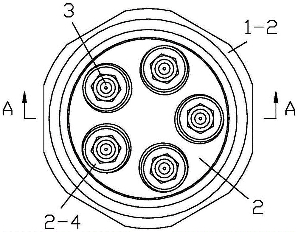 A multi-head cable connector