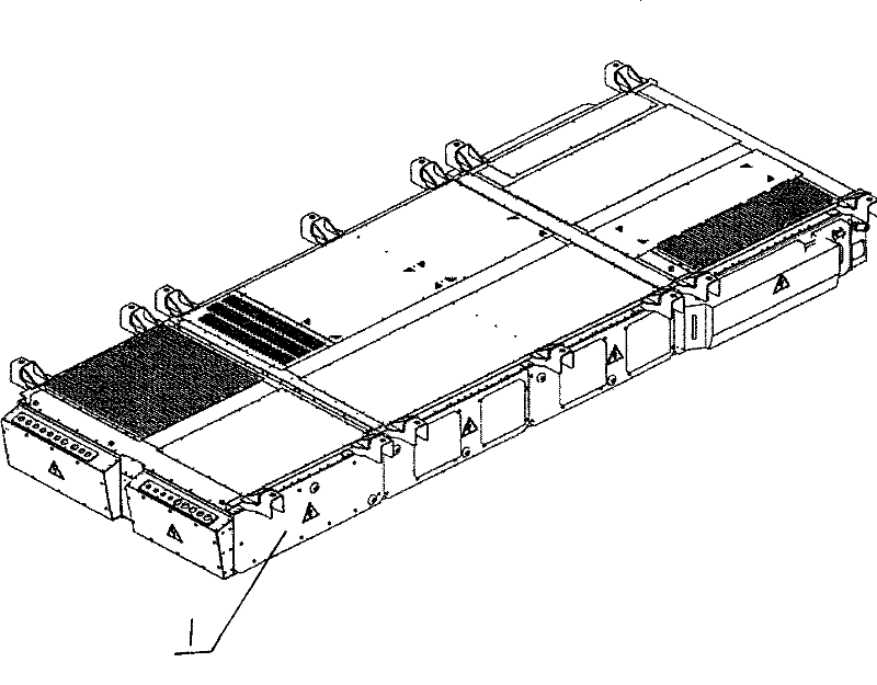 Traction auxiliary power supply integrated deflector