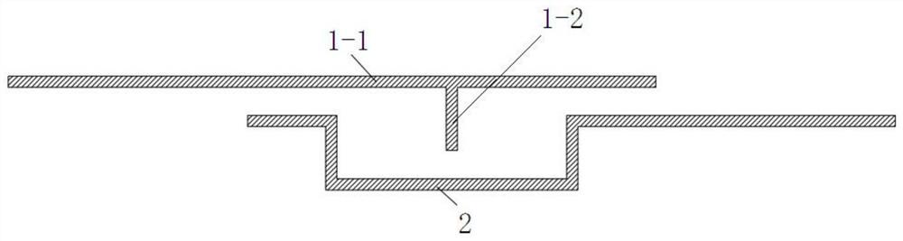 A two-way sliding extrusion type large deformation waterproof deformation joint structure