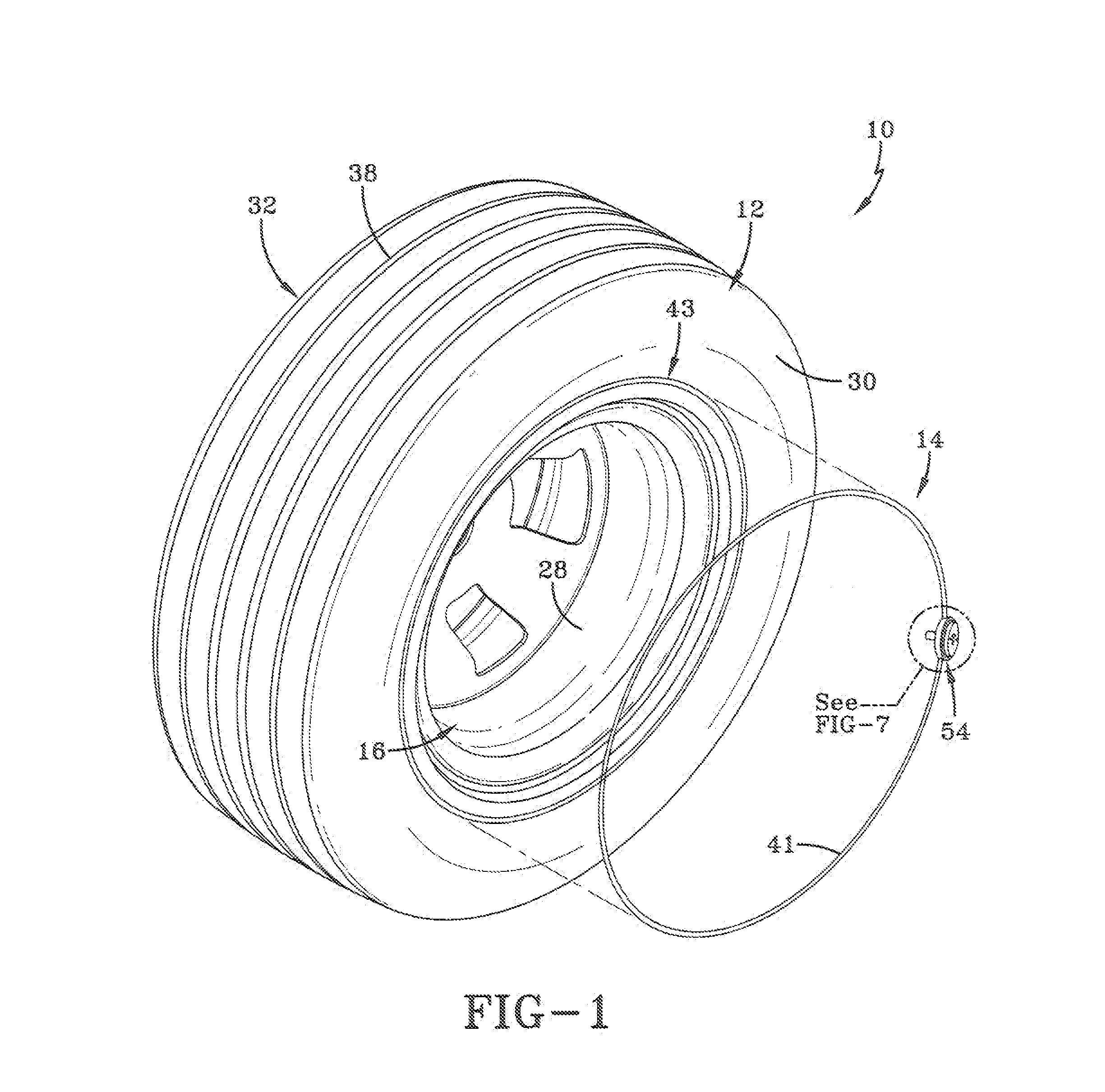 Self-inflating tire and pressure regulator