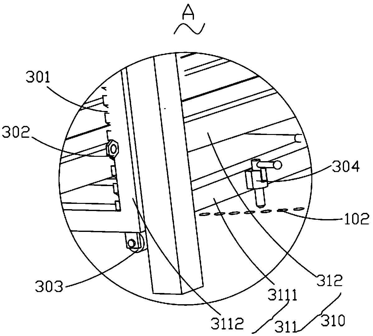 Sand layer laying device for producing fiber reinforced plastic composite pipe lining