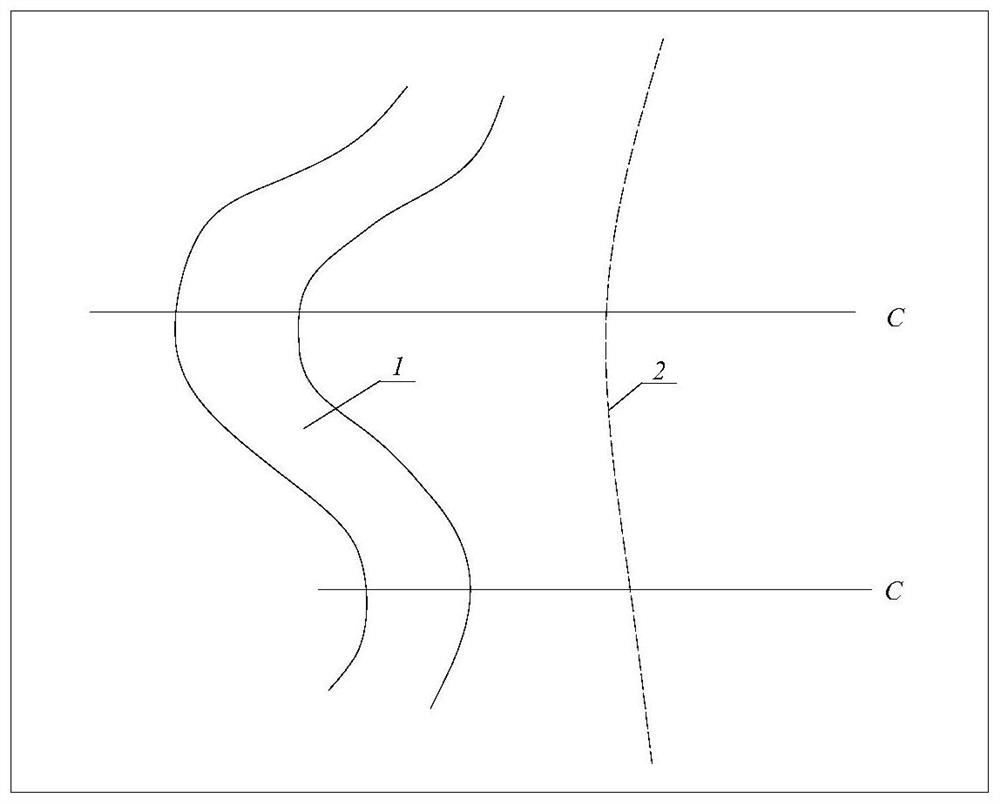 Method for determining railway space line position in karst mountainous area