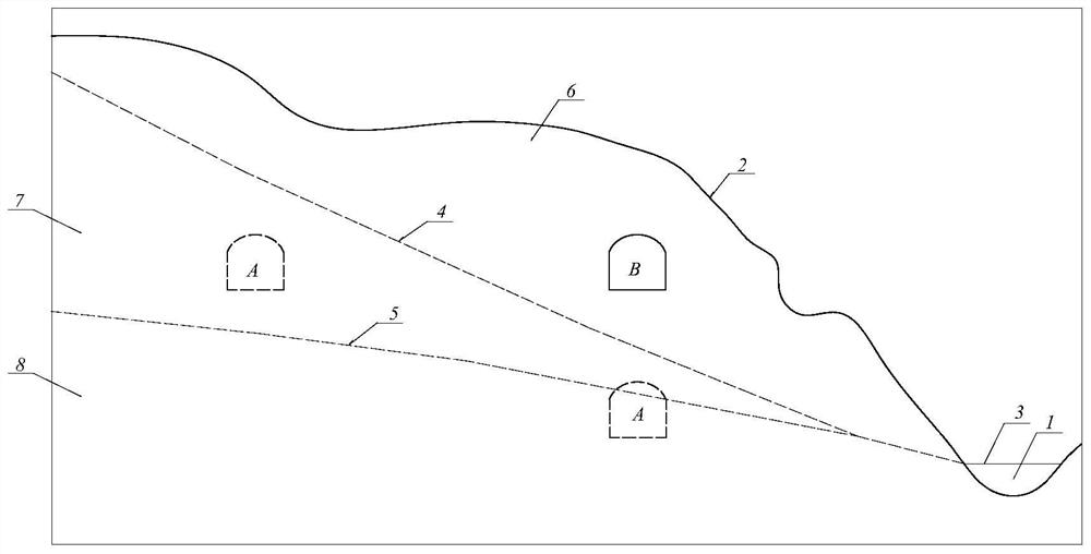Method for determining railway space line position in karst mountainous area