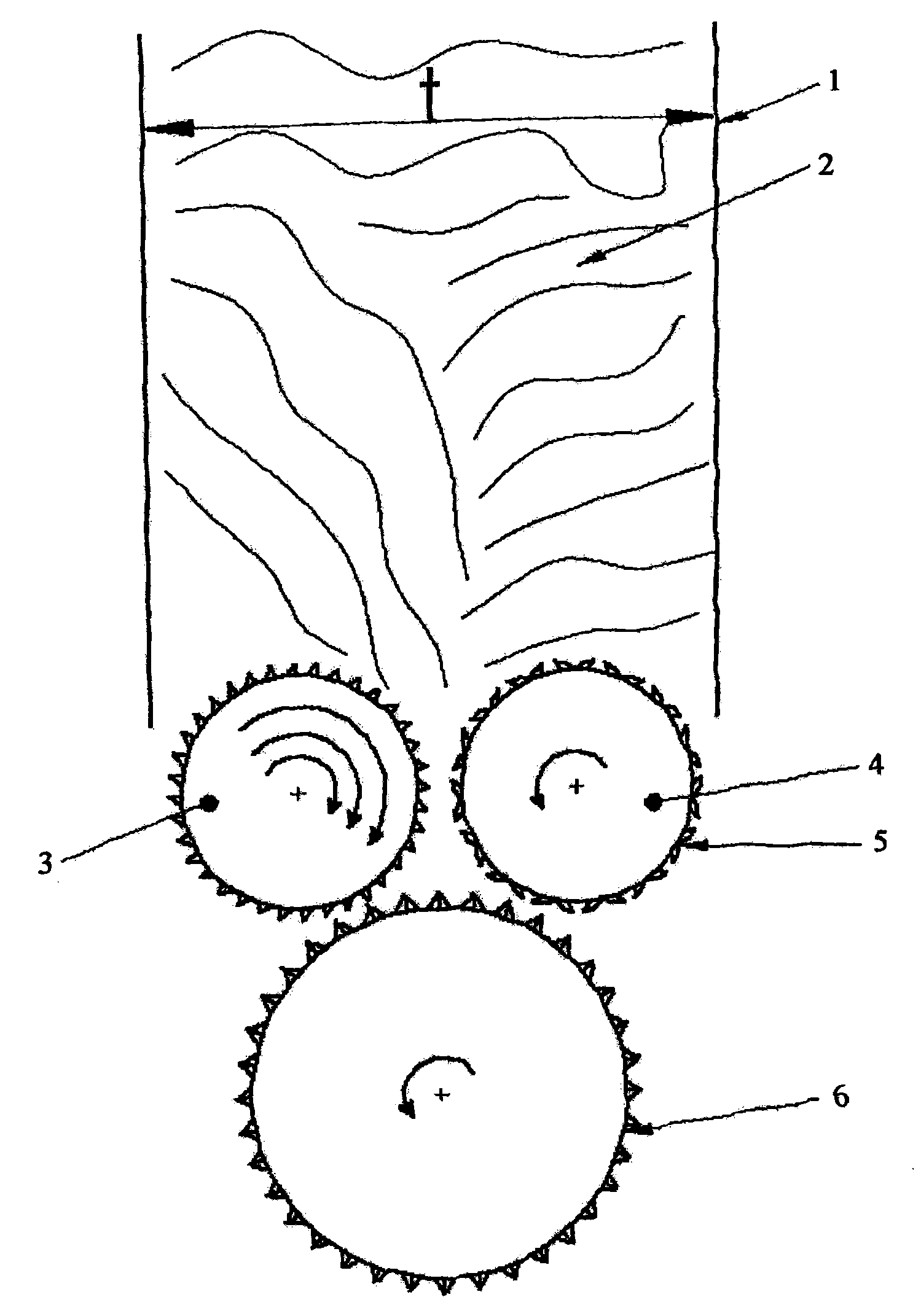 Differential feed device