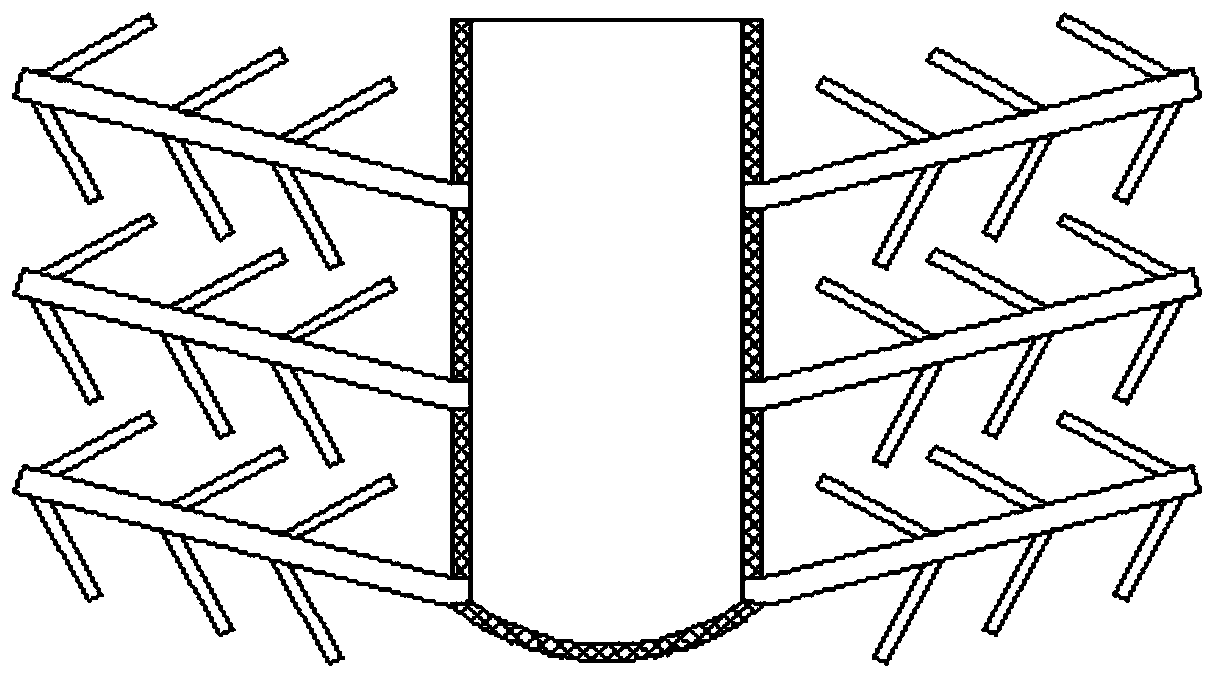 An electric pole with the function of rooting into the soil