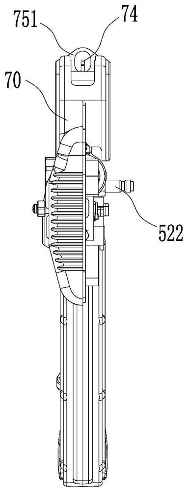 Simulation shooting equipment based on pneumatic form