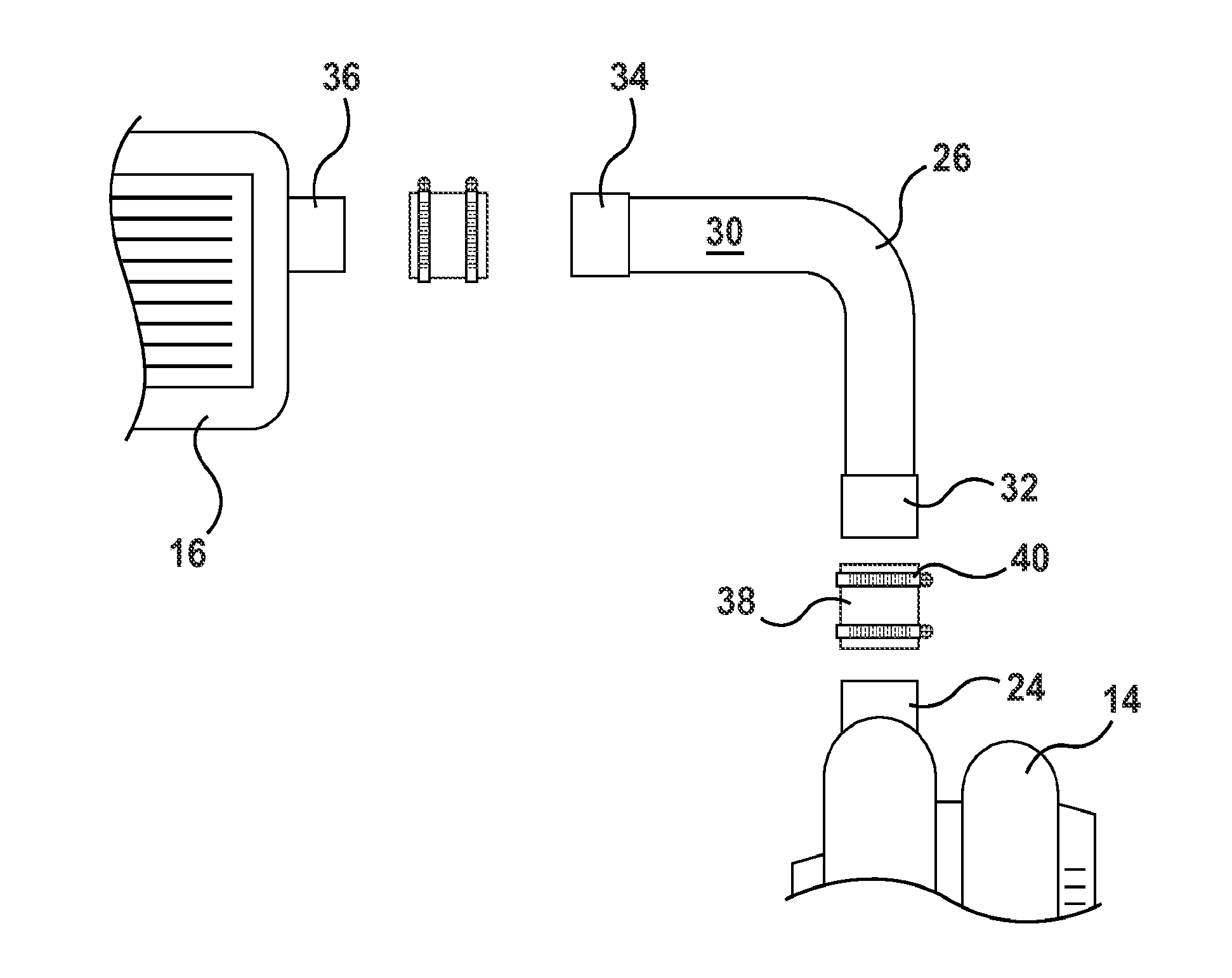 Air duct with in-molded Anti-crush ring