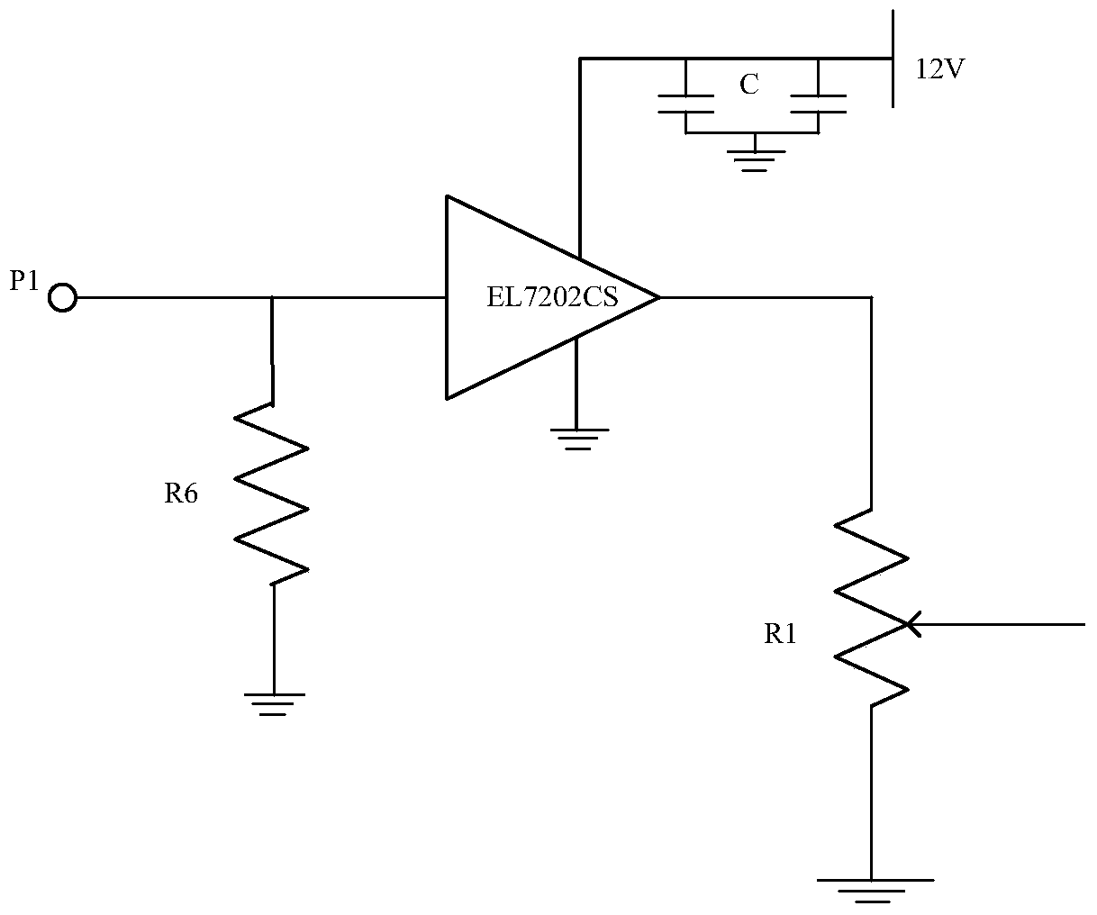 On-line nuclear magnetic resonance broadband radio frequency signal power amplifier circuit