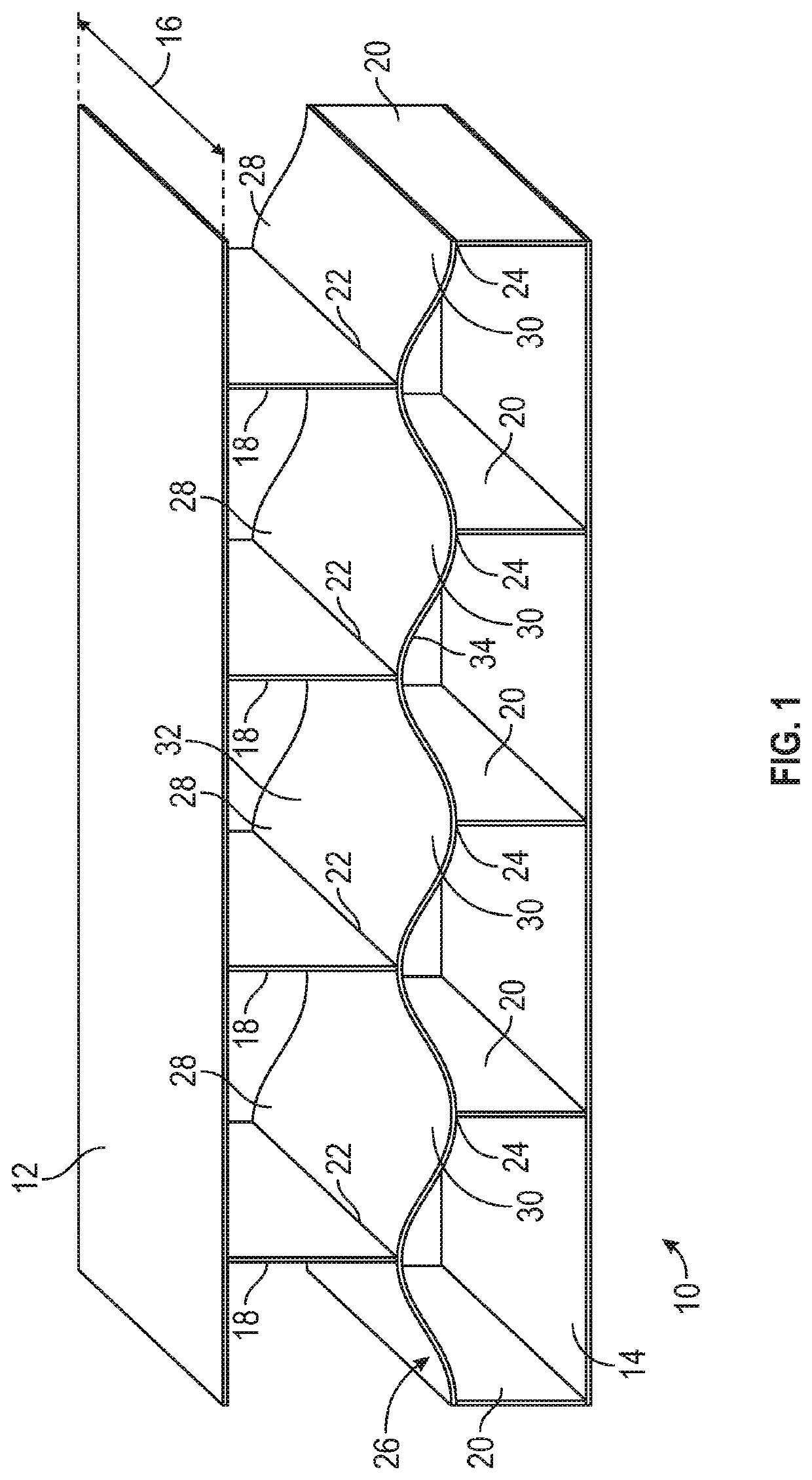 Energy absorbing beam