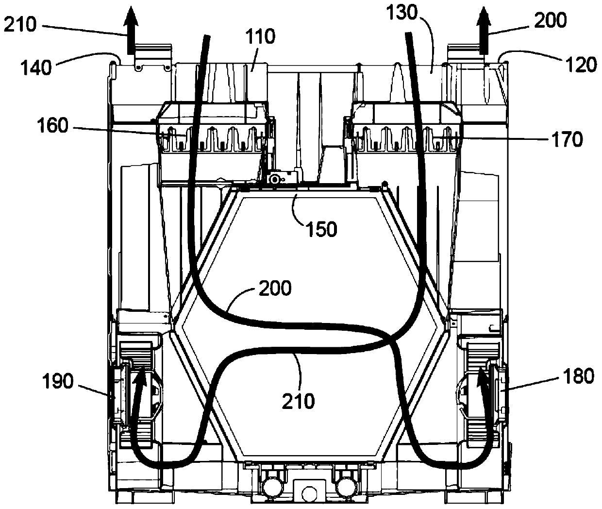 Summer bypass for heat recovery ventilation units