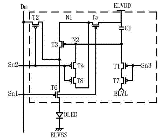 AMOLED (Active Matrix/Organic Light-Emitting Diode) pixel circuit and driving method thereof