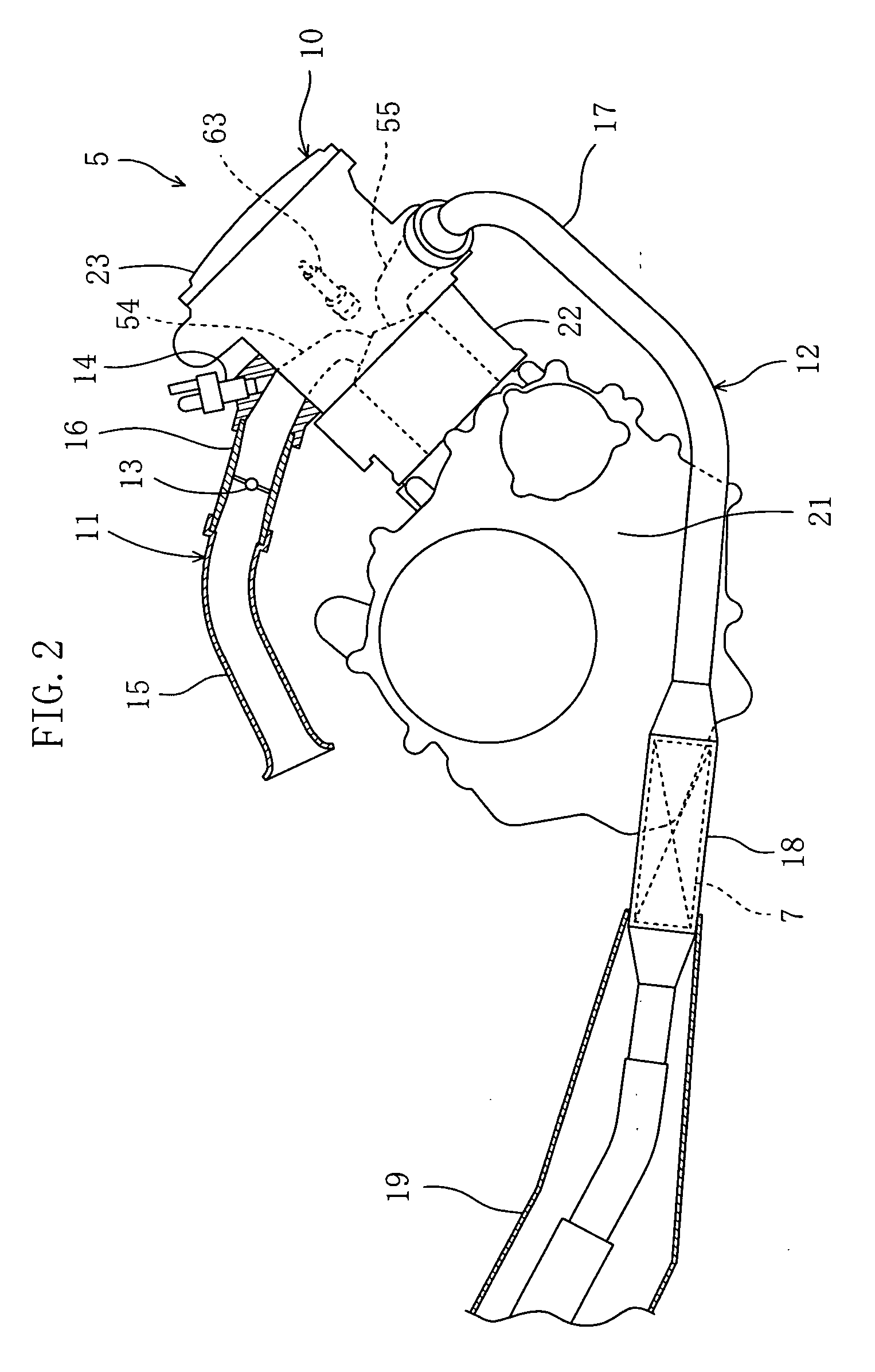 Internal combustion engine having cylinder formed with water jacket and vehicle provided with the same