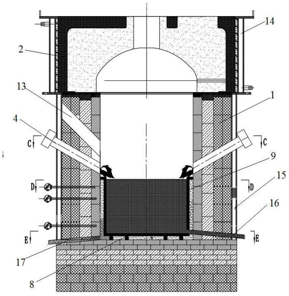 Plasma melting furnace device based on molten salt heating