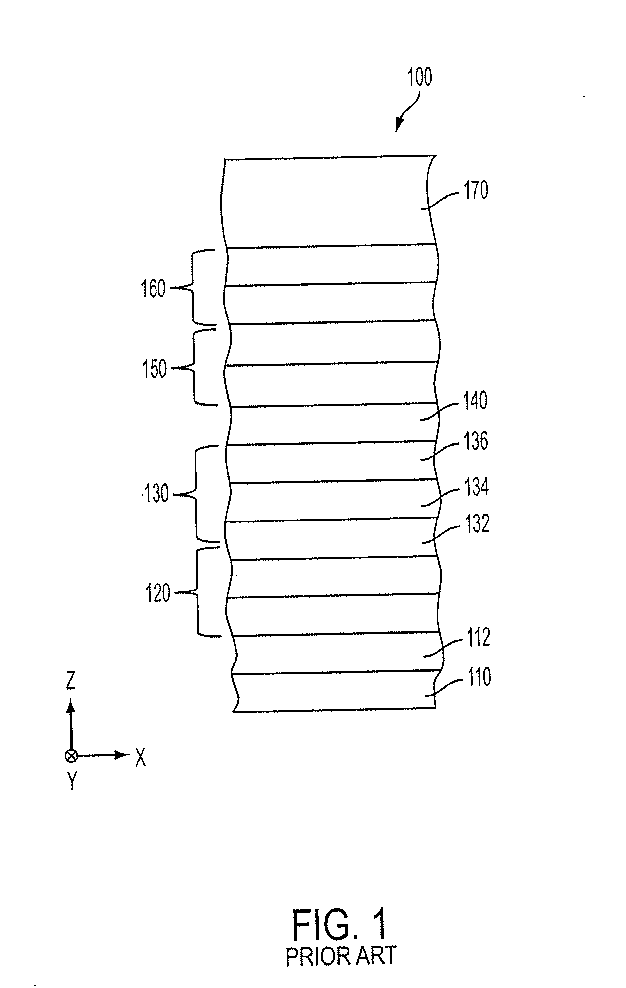 Magnetic tunnel junction structure for MRAM device