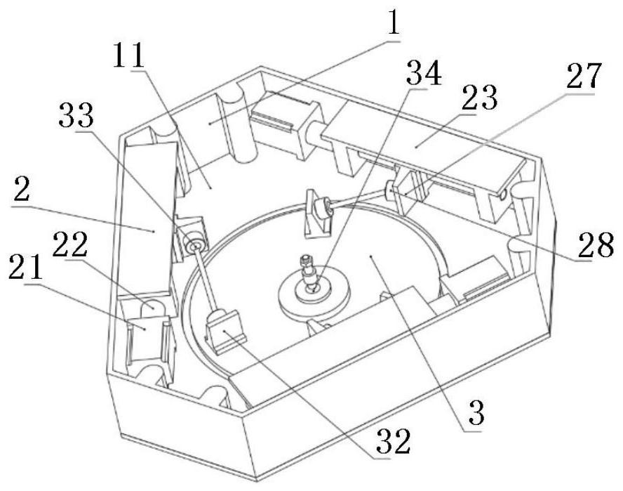 Box type three-degree-of-freedom stabilized platform based on 3PSS-S parallel mechanism and attitude adjusting method thereof