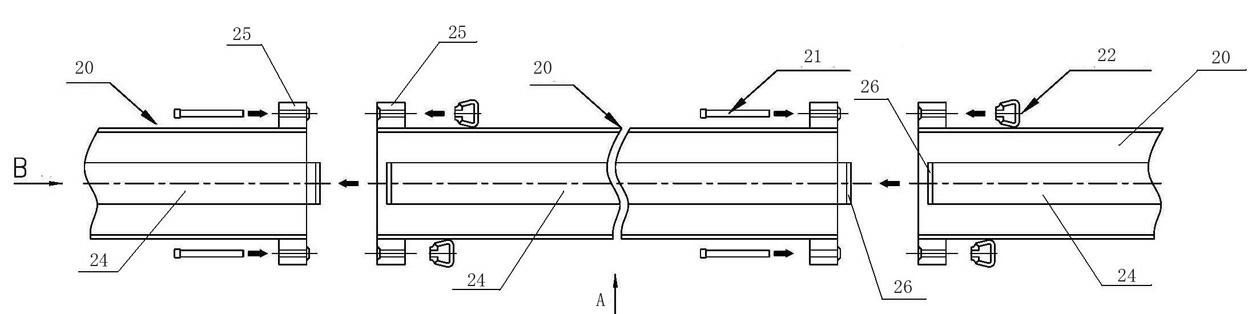 Device and method for moving buoyancy tank of semi-submersible ship