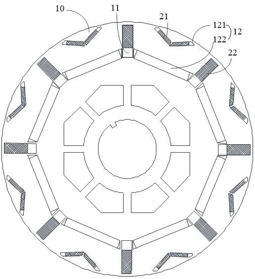 Motor rotor and permanent magnet synchronous motor