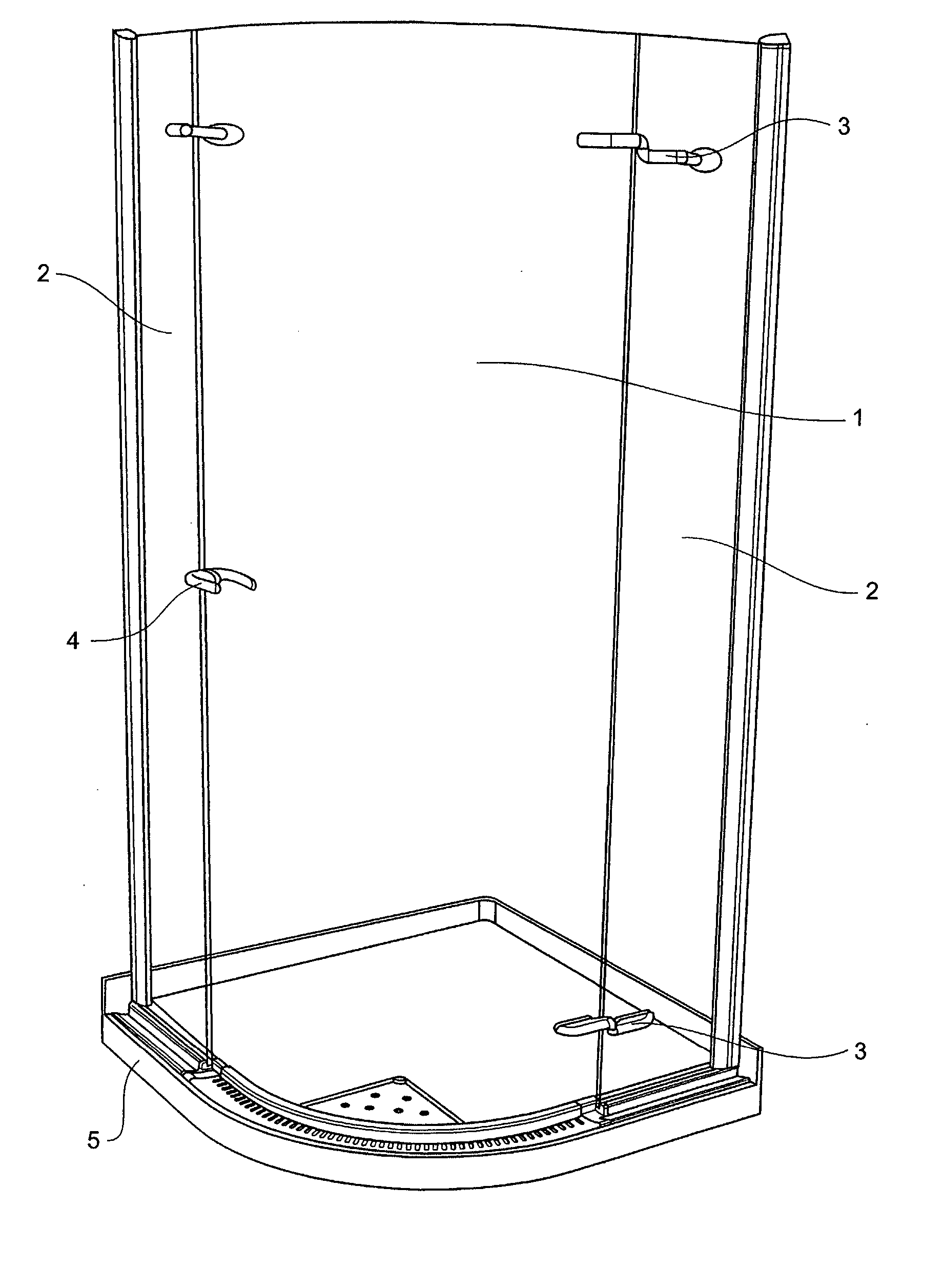 Shower enclosure and base