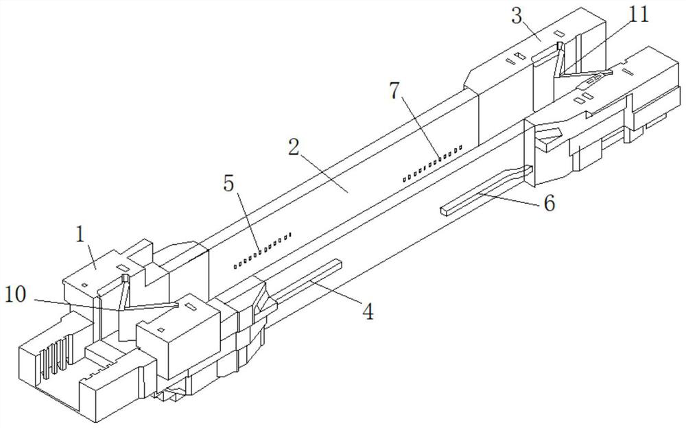 Lock wall staggered layer short gallery side branch hole water delivery anti-salty ship lock